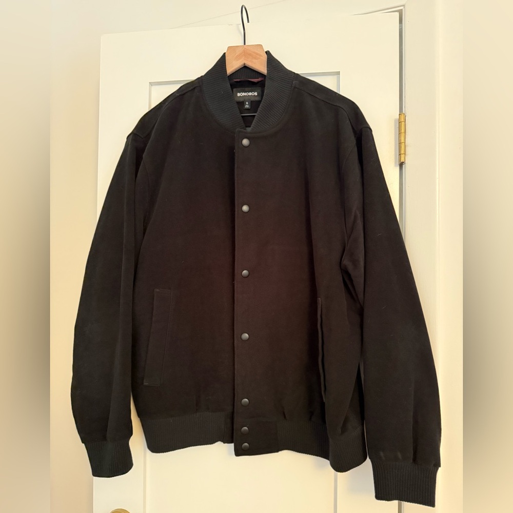 Italian Suede Bonobos Bomber Jacket